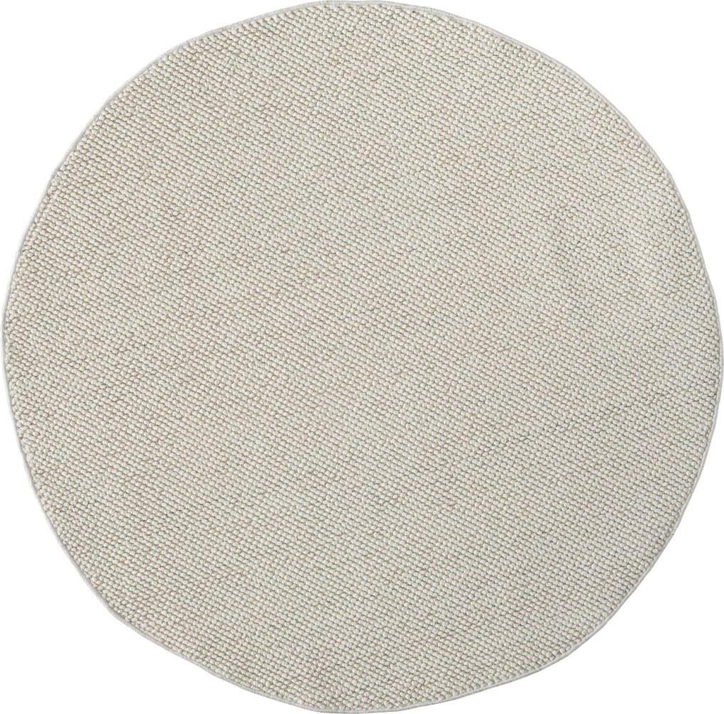 My Flair, Kusový koberec Ava CA20003 weiß kruh, 120x120 (priemer) kruh, biela, chodba / predsieň