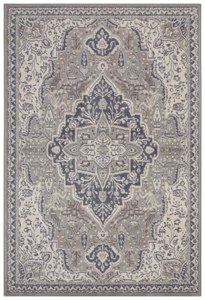 Hanse Home, Kusový koberec Terrain 105604 Orken Grey Cream, 80x120, šedá, obývacia izba