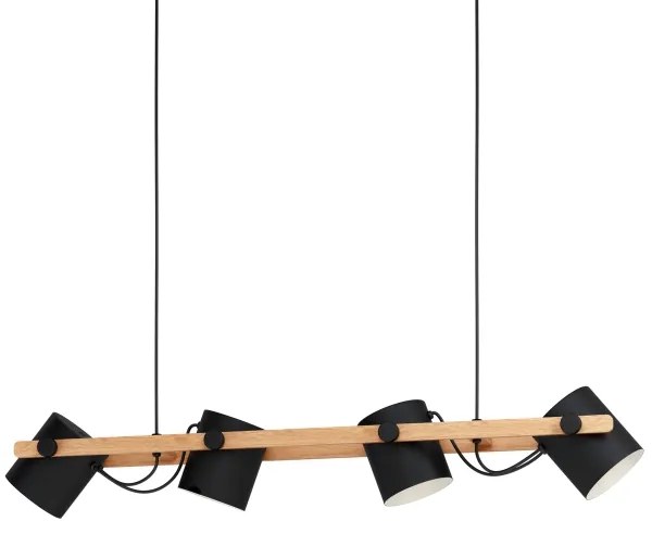 Eglo 43424 - Luster na lanku HORNWOOD 4xE27/28W/230V