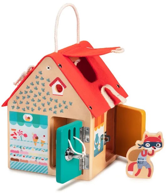 Lilliputiens - drevený domček so zámkami