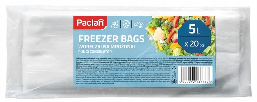 Paclan Mraziace vrecká 5L - 20 ks