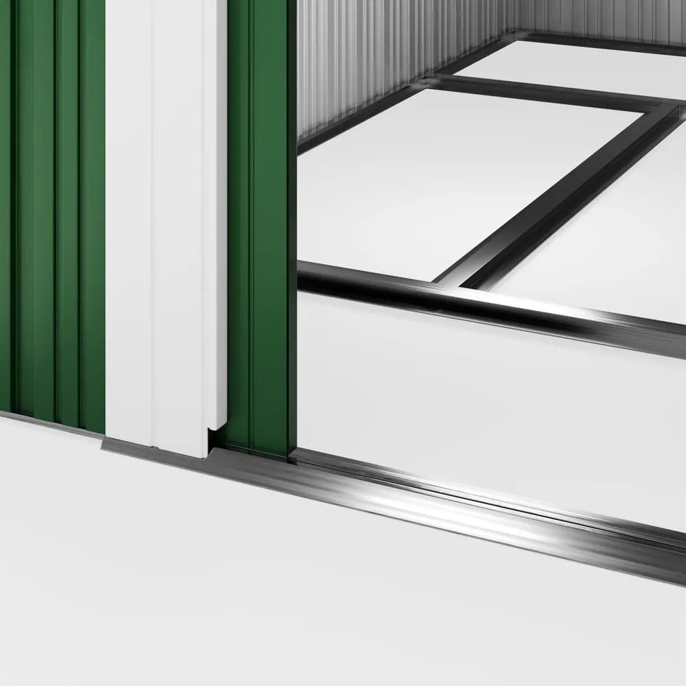 Záhradný domček na náradie L, 196x122x182cm, zelená Gardebruk