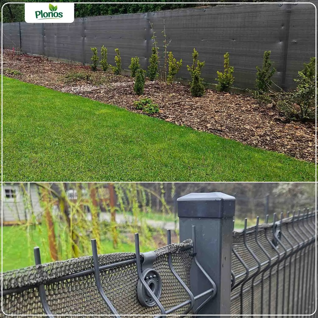 Tieniaca sieť 1,5x50 m 110g/m2 + 50 svoriek PLONOS 454300 - sivá