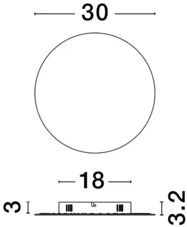 LED nástenné svietidlo Cyrcle 30 zlaté