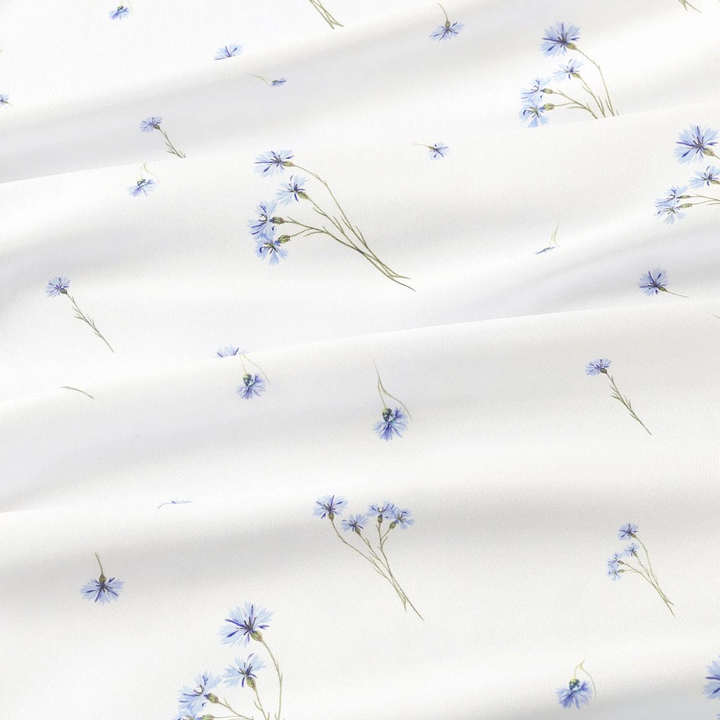 Goldea okrúhly teflónový obrus - modré nevädze Ø 160 cm