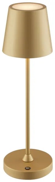 Brilliant - LED nabíjateľná stmievateľná dotyková stolná lampa ELORA LED/2,5W/5V 2700K IP44 zlatá