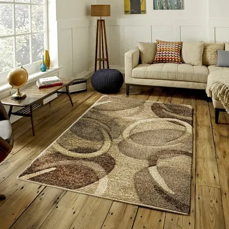 Koberce Breno Kusový koberec PORTLAND 2093/AY3Y, hnedá,67 x 120 cm