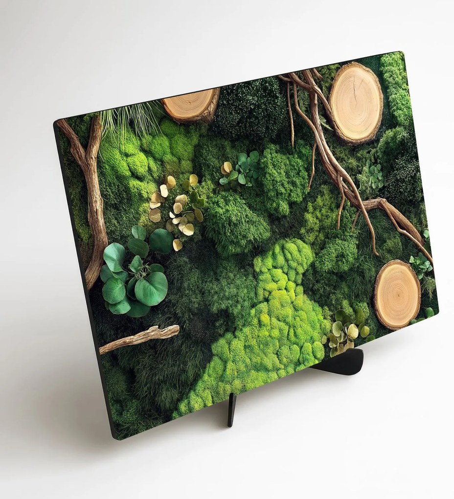 DUBLEZ | Zelený obraz - Oáza machu