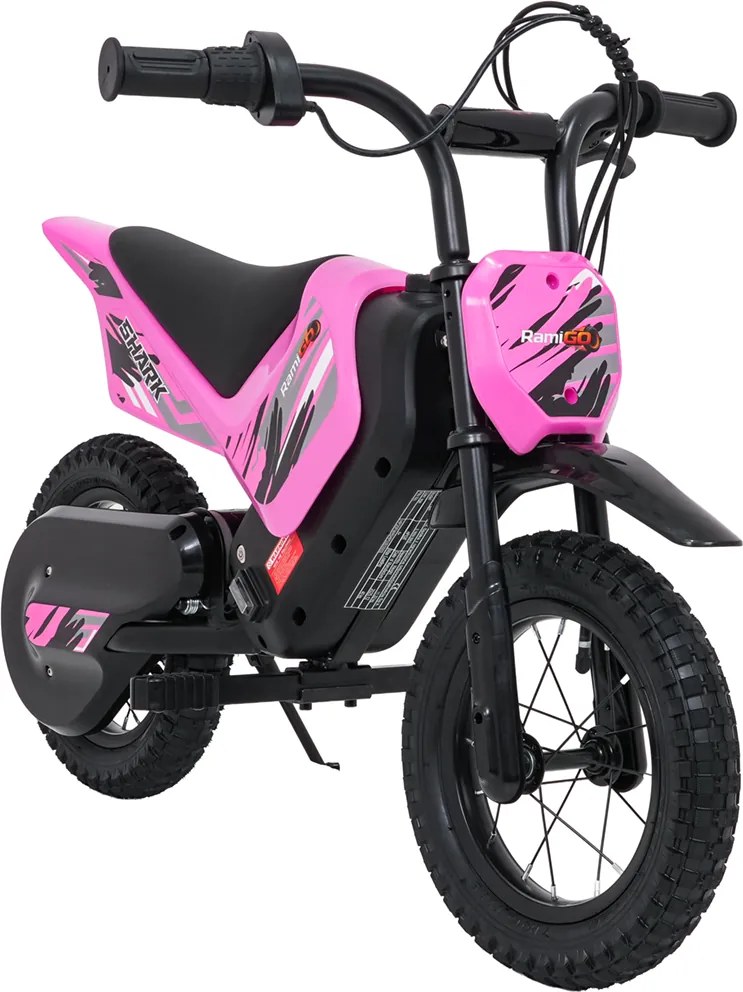 Ramiz Detský elektrický motocykel SHARK ružový