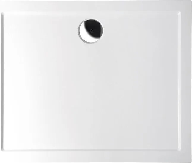 POLYSAN - KARIA sprchová vanička z litého mramoru, obdélník 90x80x4cm, bílá (63511)