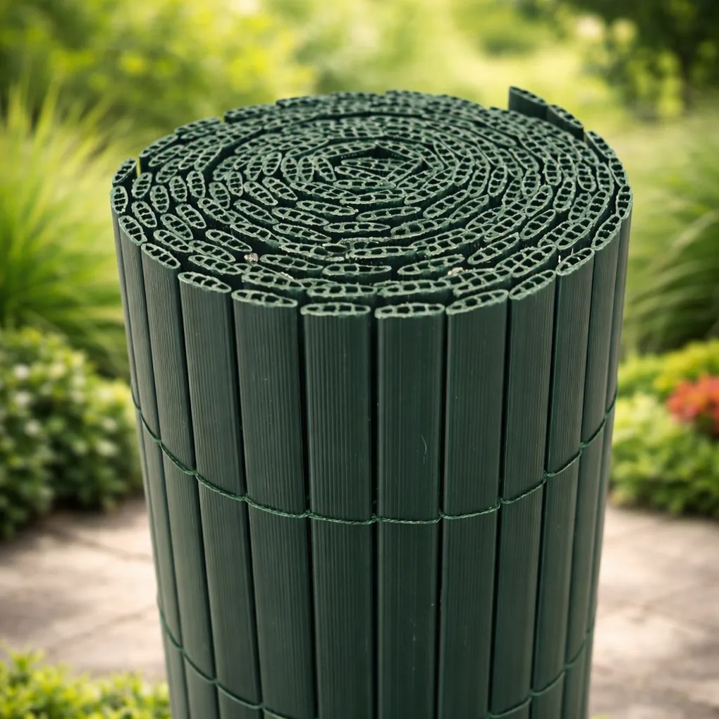 Umelá PVC rákosová rohož/zástena BestBerg BBGD-23GN / 2 × 3 m / zelená
