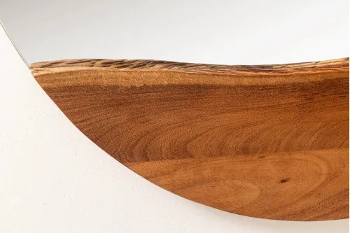 Zrkadlo 46492 Living Edge Ø100cm Drevo Acacia  - Komfort-nábytok