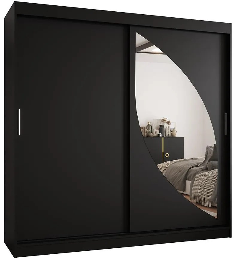 Skriňa Milo 200 čierna