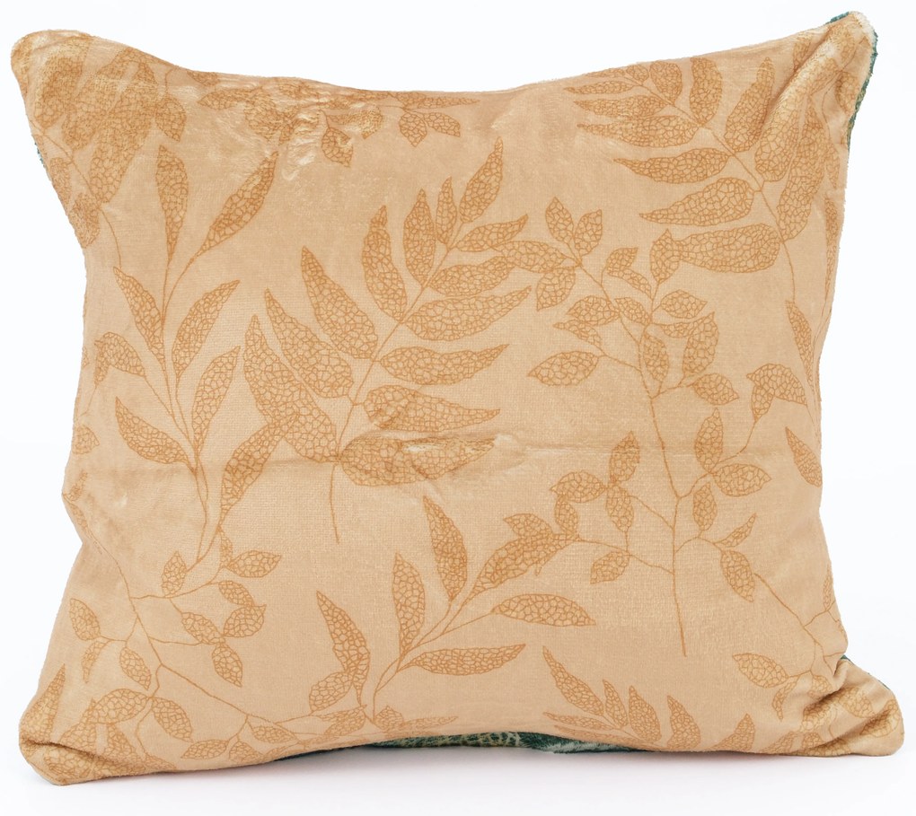 Obliečka na vankúš mikroplyš Digital 40 × 40 cm - Gabriela tmavo zelená