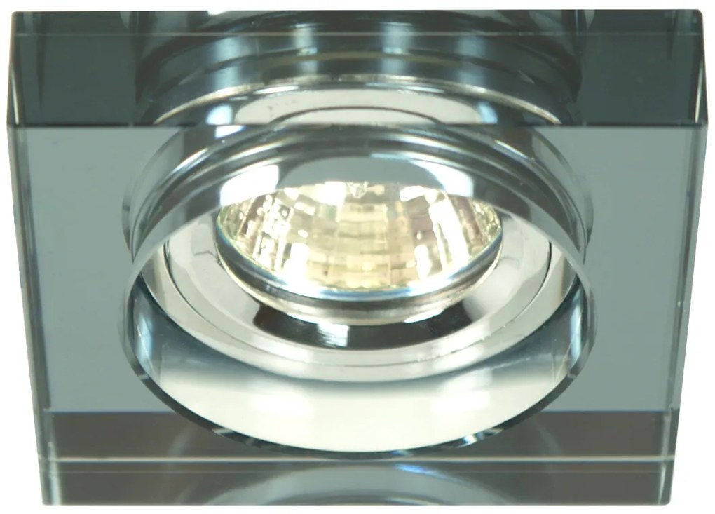 CLX Stropné moderné podhľadové osvetlenie AGATHA, 1xMR16, 50W, 9x9cm, hranaté, čierne