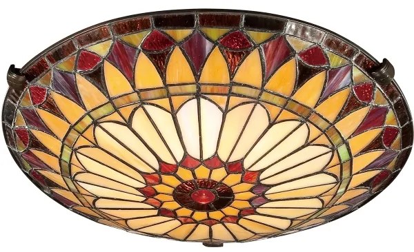 Elstead QZ-WEST-END-F - Stropné svietidlo Tiffany WEST 2xE27/75W/230V