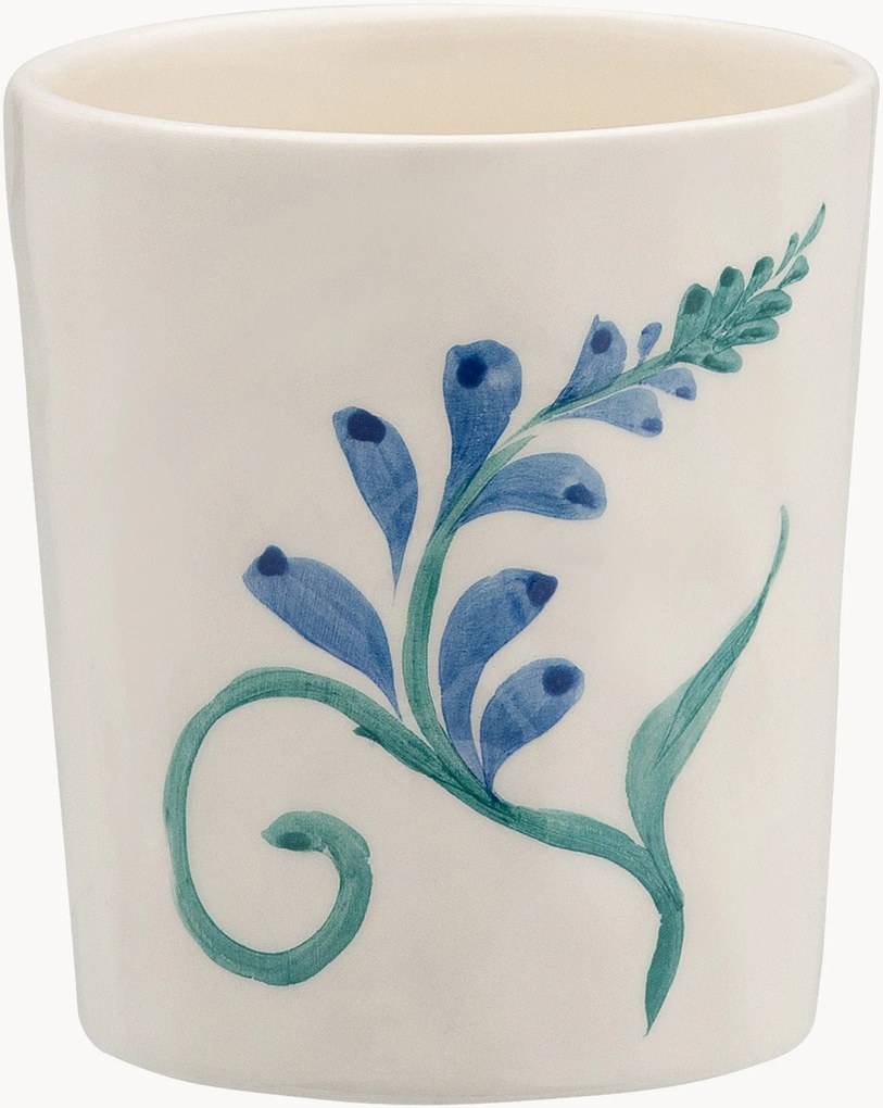 Ručne maľovaná šálka Indigo Flora