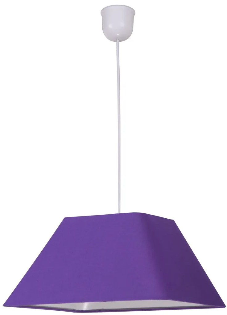 CLX Závesný luster na lanku RAFFAELLO, fialový