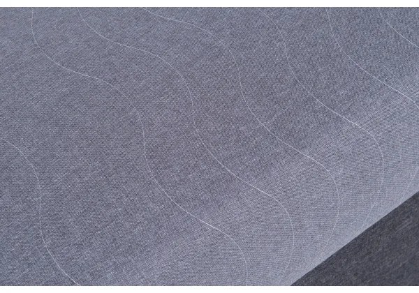 Čalúnená válenda s úložným priestorom JACOB XL nosnosť 130 kg 90x200 cm sivá