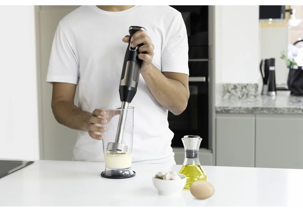 Black+Decker BXHBA1500E Tyčový mixér, čierna