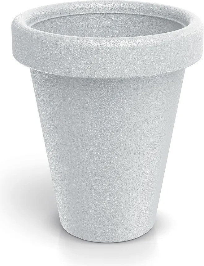 Plastový kvetináč ORIGINAL 39 cm biely matný