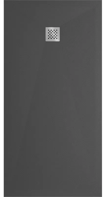 Mexen Stone+, obdĺžniková vanička z minerálneho kompozitu 180 x 80 cm, antracitová, 44718018