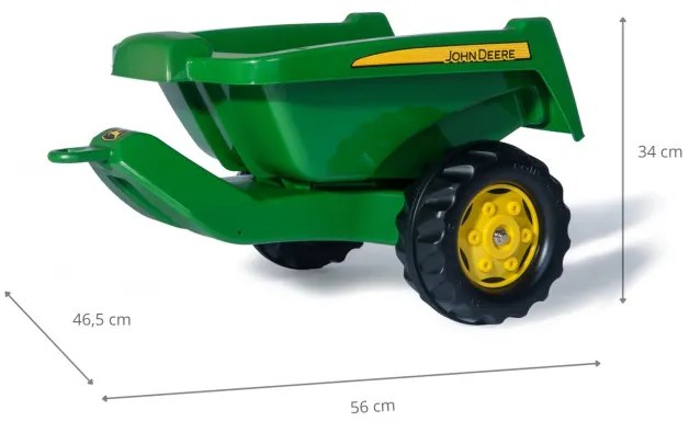 Príves Rolly Toys 128822 John Deere vyklápací