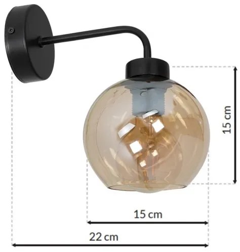 Nástenné svietidlo SOFIA 1xE27/60W/230V hnedá