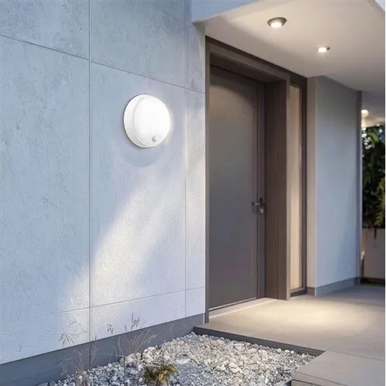 Solight WO780-2 - LED vonkajšie svietidlo so senzorom 20W/230V IP65 pr. 22 cm