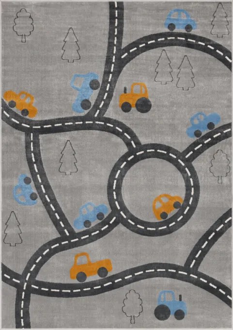 Detský koberec FD Sensi Trip popolový