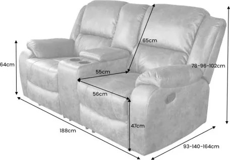 Sedacia súprava Relax 42811 Hollywood 2-sedenie Antik Hnedá - Komfort-nábytok