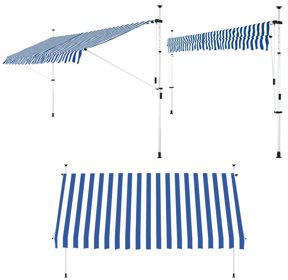 InternetovaZahrada Markíza modro biela - 200 cm