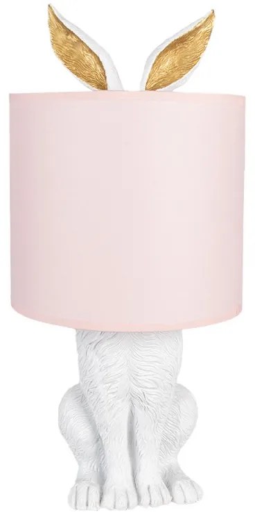 Pink stolná deko lampa ZAJAC Ø20*43
