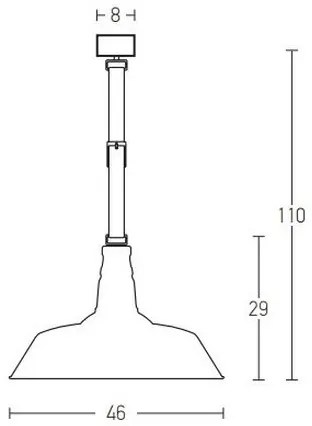 Zambelis 22225 - Luster na lanku 1xE27/40W/230V