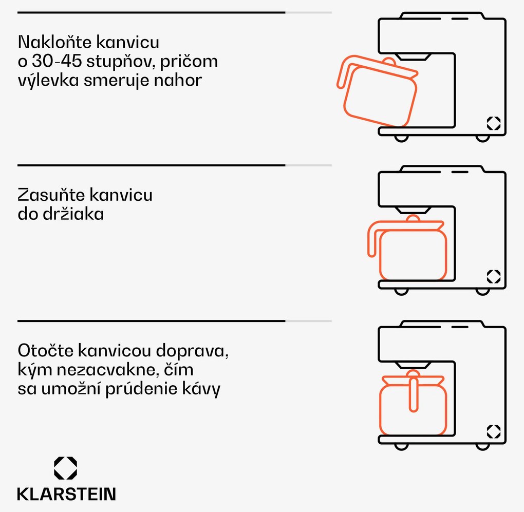 Klarstein Arabica 1.2, kávovar, 1,2 l, EasyTouch Control, strieborný/čierny