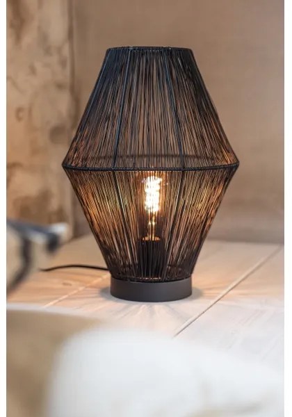 Markslöjd 108666 - Stolná lampa CASA 1xE27/40W/230V čierna