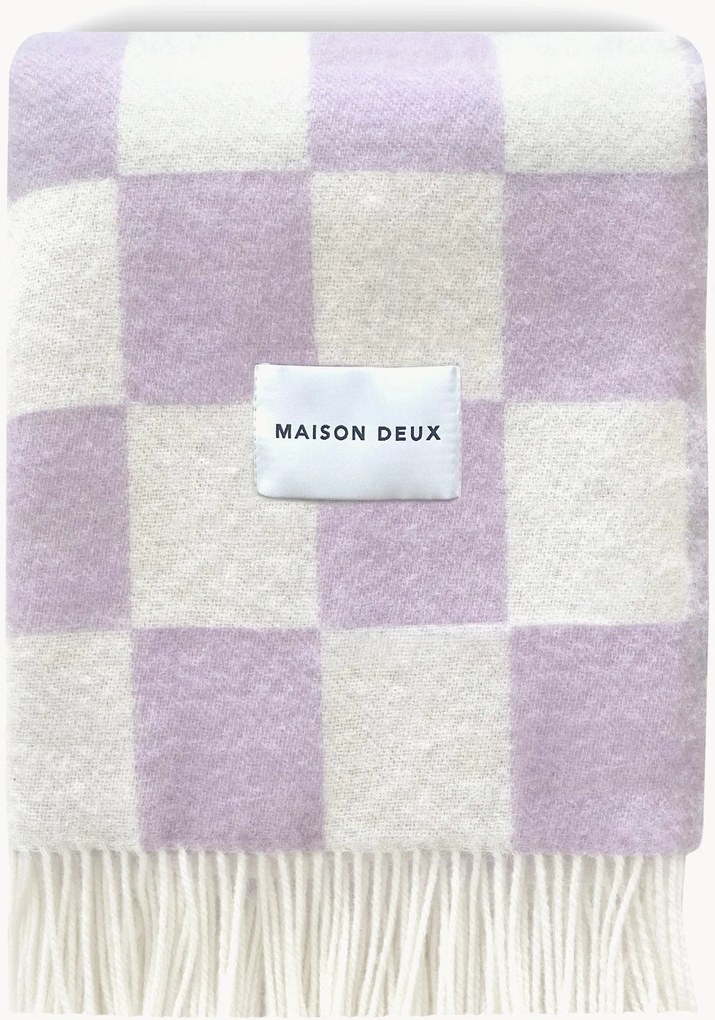 Vlnená deka so šachovnicovým vzorom Checkerboard