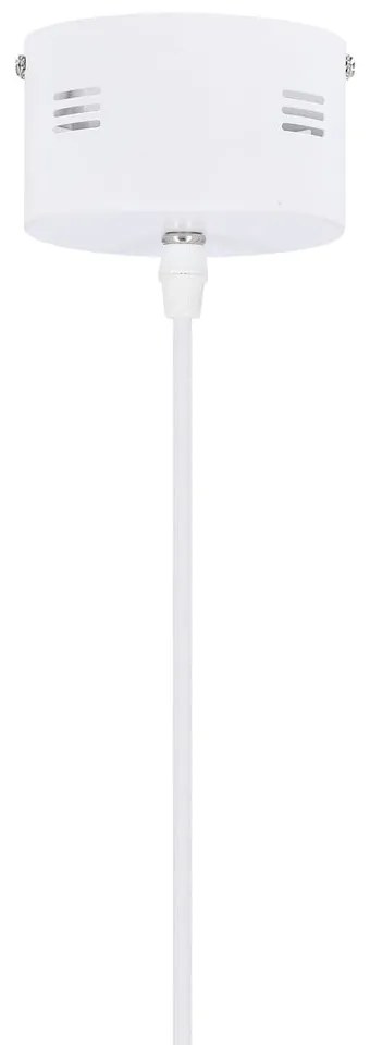 Biele LED závesné svietidlo s kovovým tienidlom Lund – Candellux Lighting