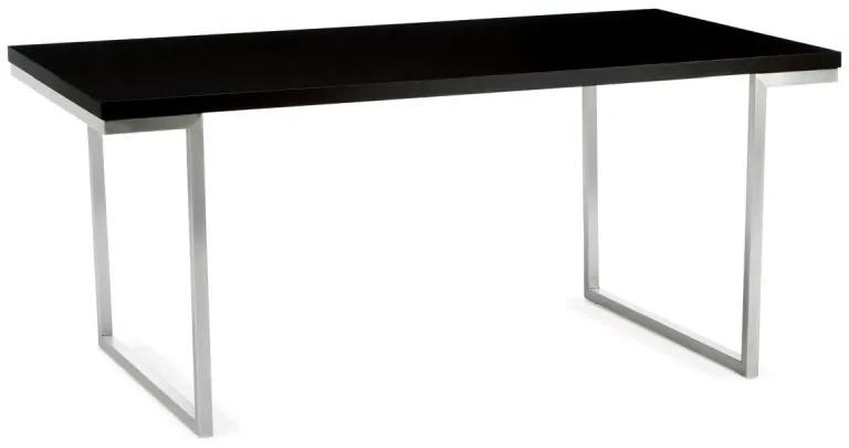Jedálenský stôl s kovovými nohami v čiernej farbe