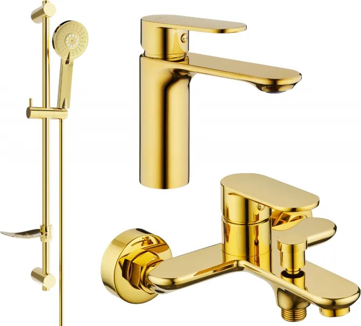 Mexen Milo DF40 vaňová sada, zlatá - 71303DF40-50