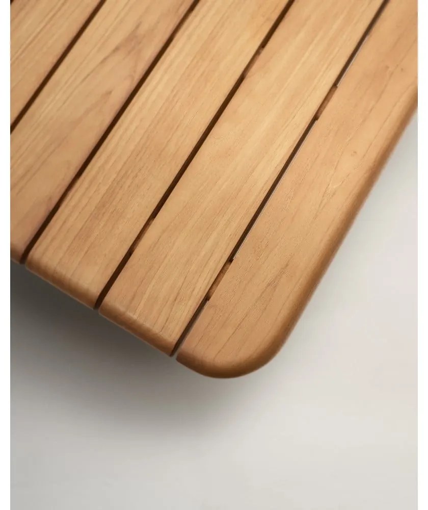 Záhradný odkladací stolík z tíkového dreva 70x70 cm Turqueta – Kave Home