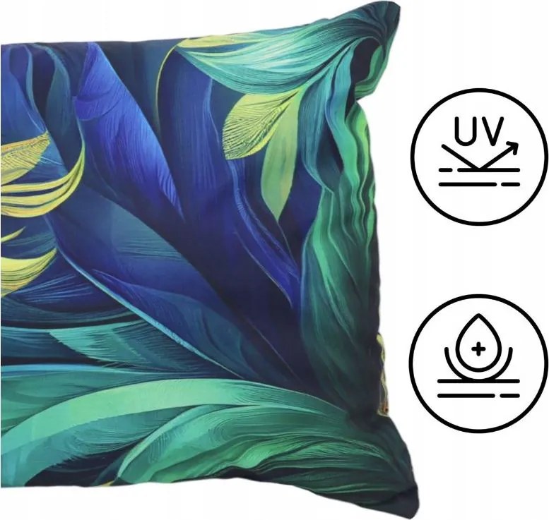 Vodeodolná obliečka na vankúš BOTANIC Blue Gold 45x45 cm
