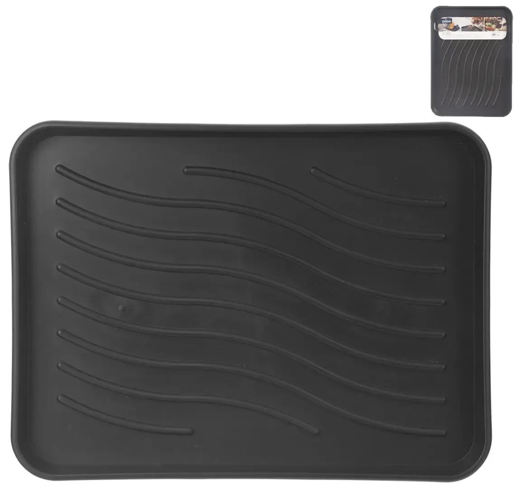 Orion Odkvapkávač na topánky, podložka ANTI-DROPS antracit, 50 x 38 cm