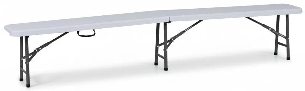 Skladacia cateringová záhradná lavica, 2400 x 300 x 430 mm