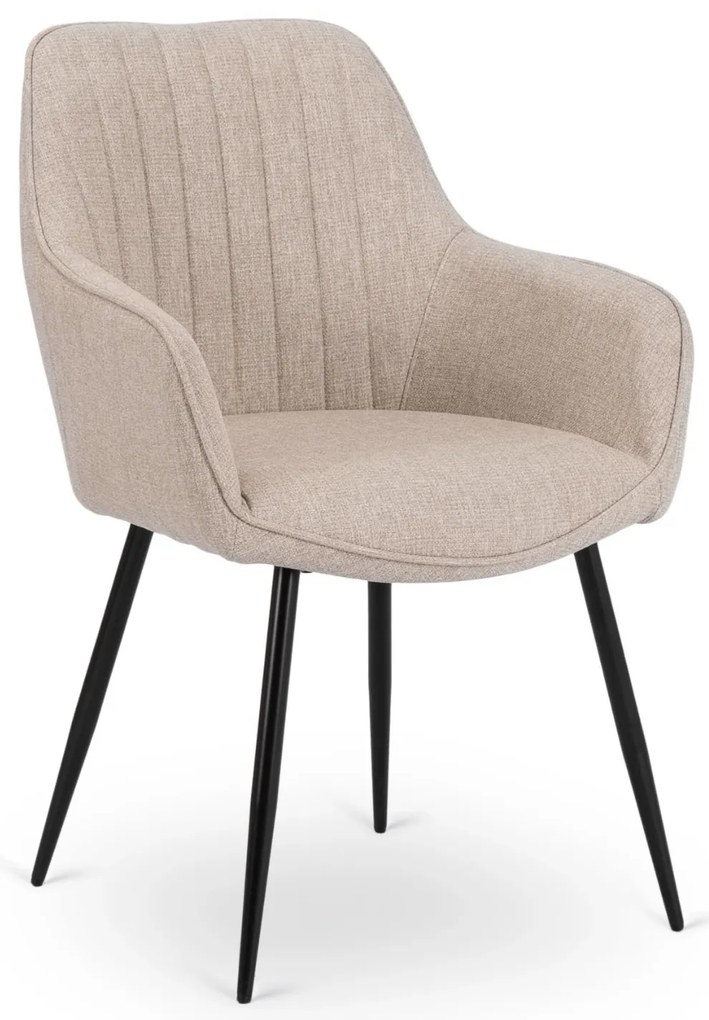 PROXIMA.store - Čalúnená jedálenska stolička MALAGA FARBA: sivá