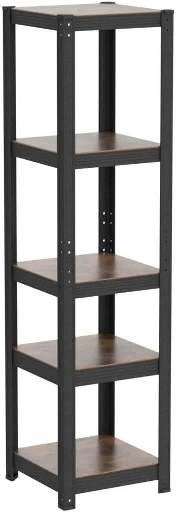 Regál Brety hnedo-čierny