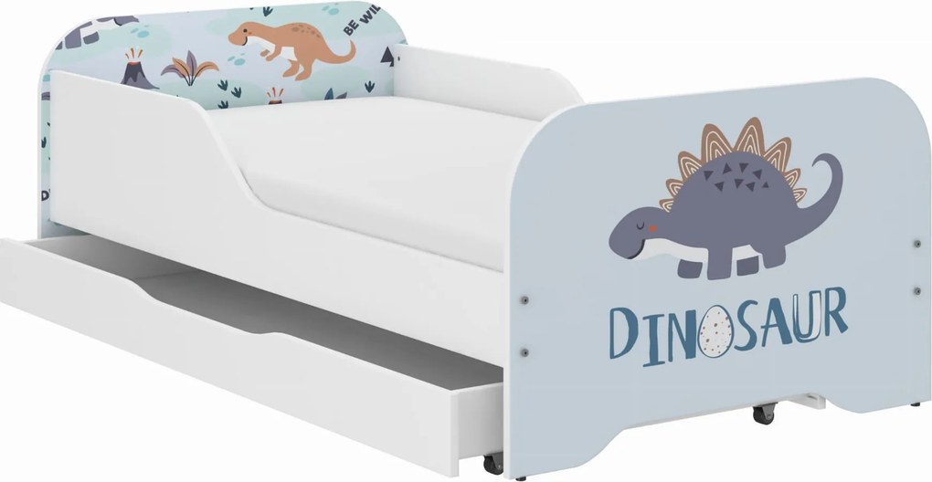 Wooden Toys Detská posteľ MIKI 140x70 STEGOZAUR
