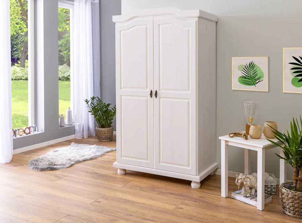 Šatníková skriňa Hedda, bielena borovica