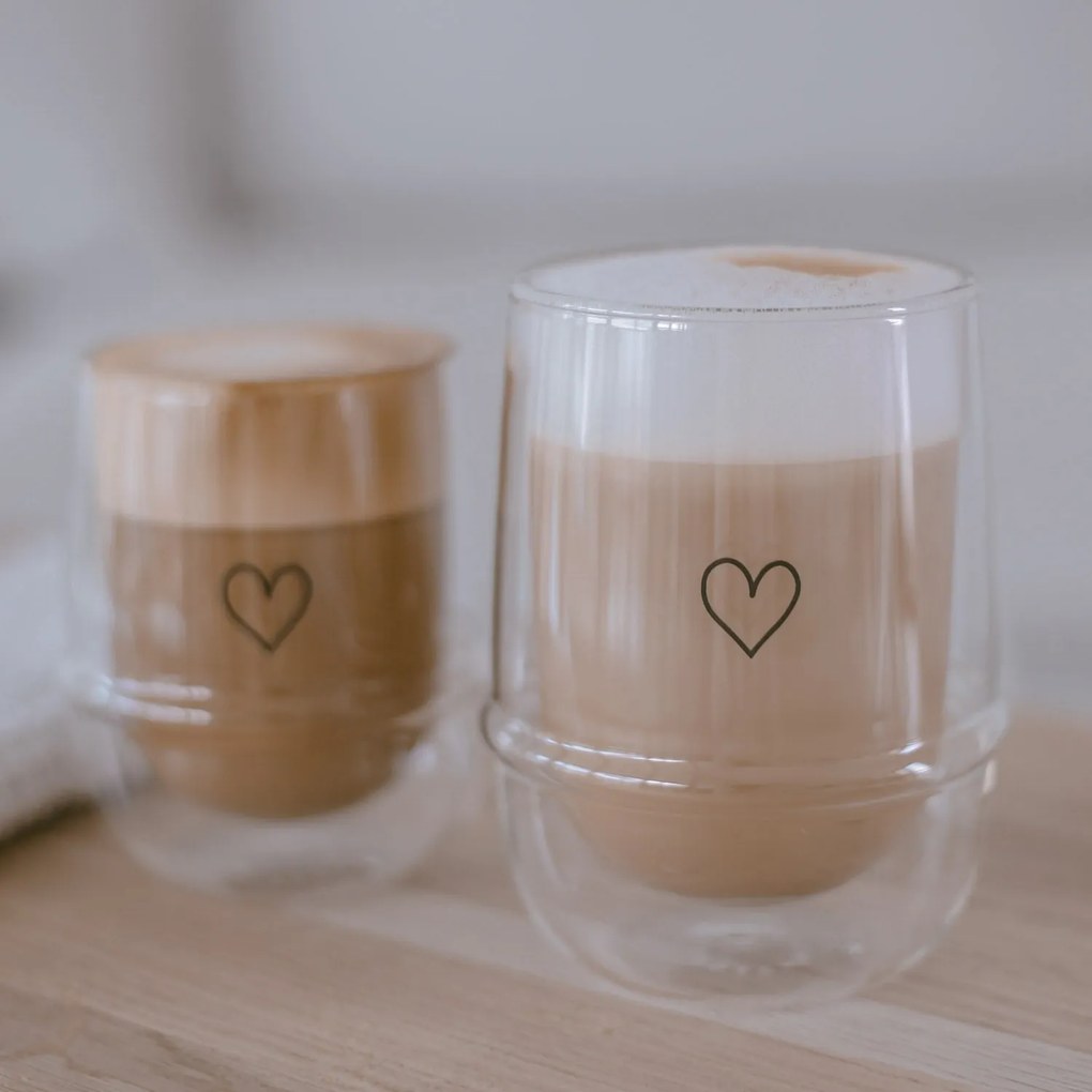 Eulenschnitt Dvojstenný pohár na teplé nápoje Heart 300 ml