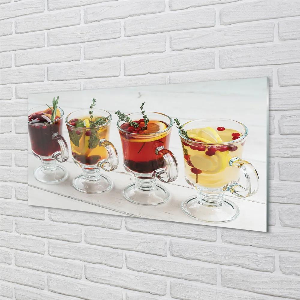 Obraz plexi Zimné ovocný čaj byliny 125x50 cm